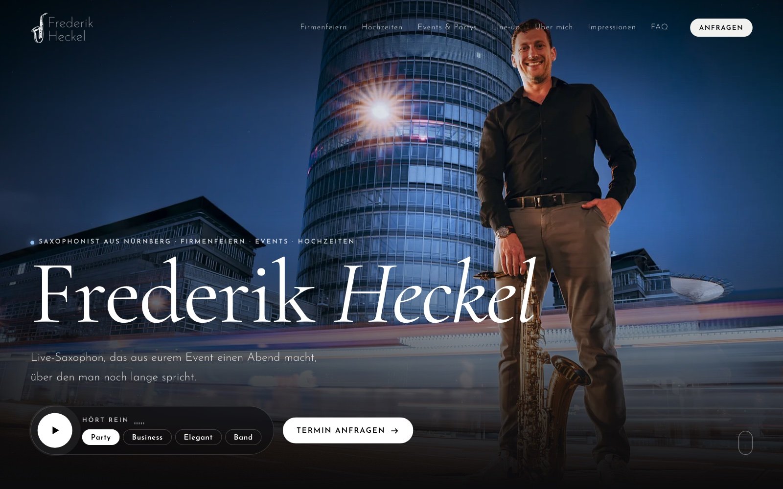 Website Frederik Heckel
