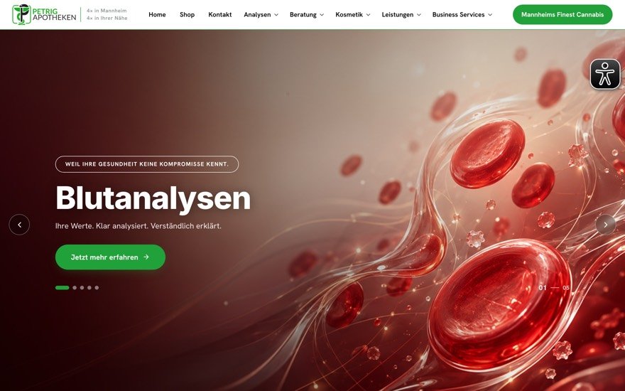 Website Petrig Apotheken